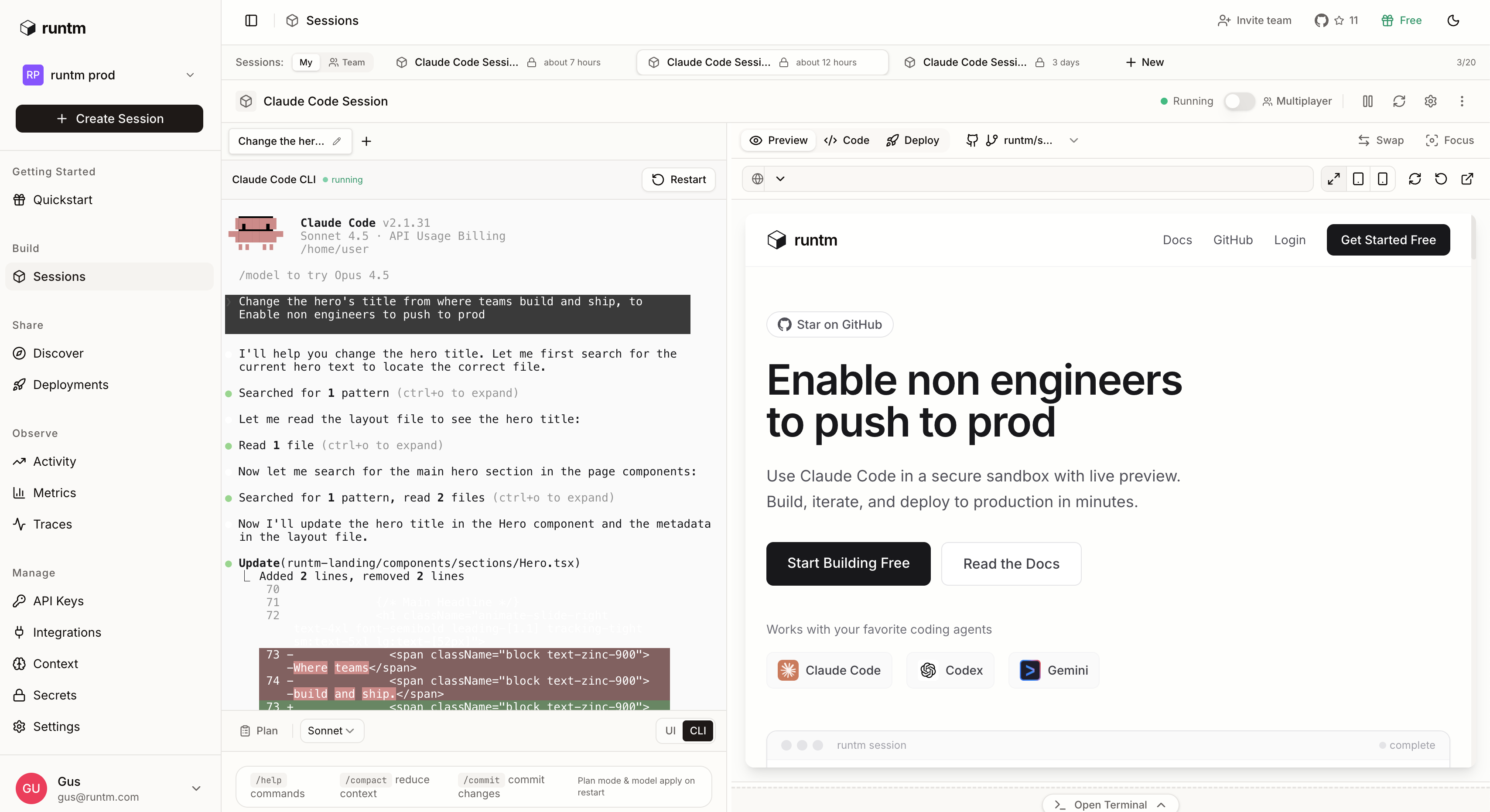 Running coding agents without burning down your machine