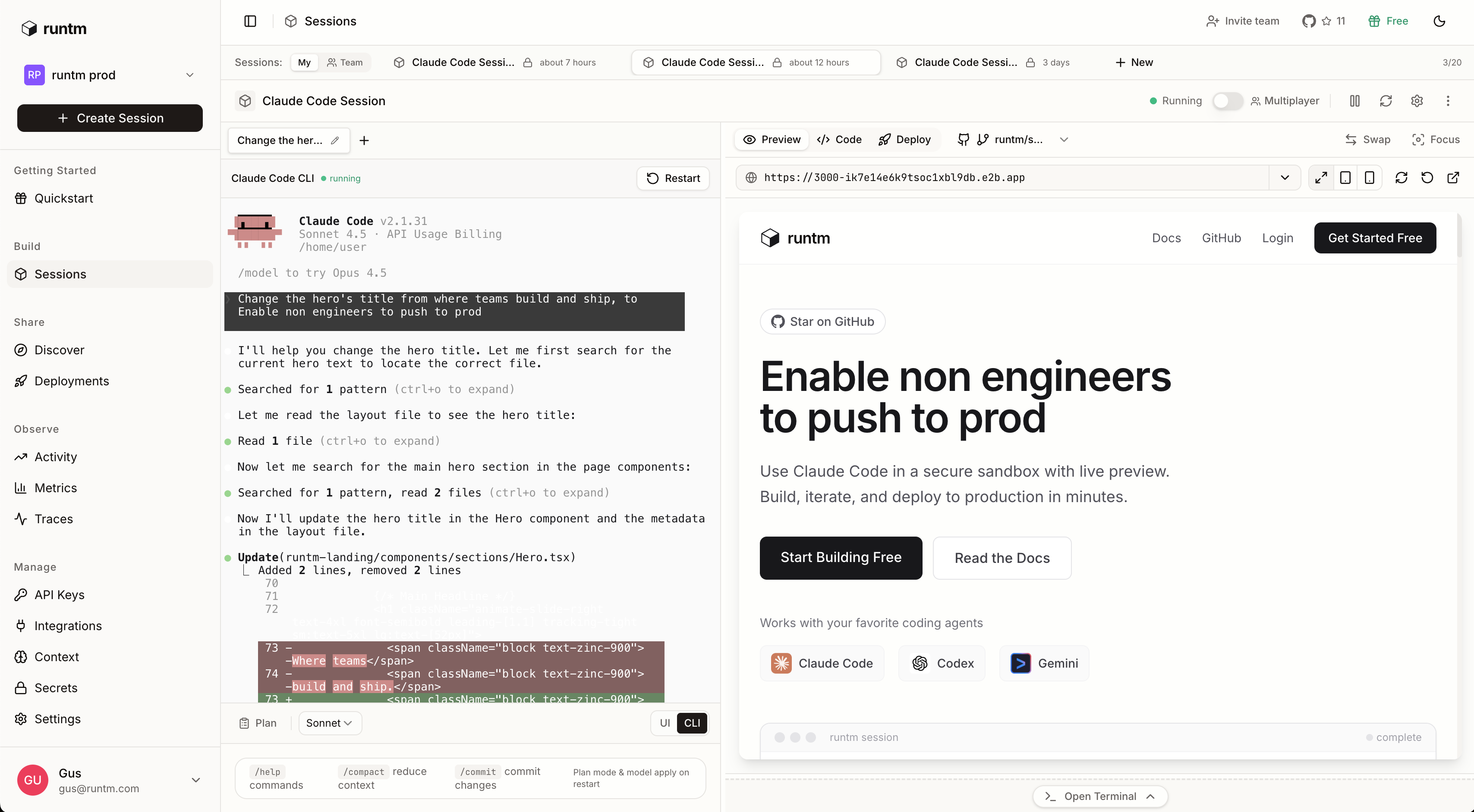 Running coding agents without burning down your machine